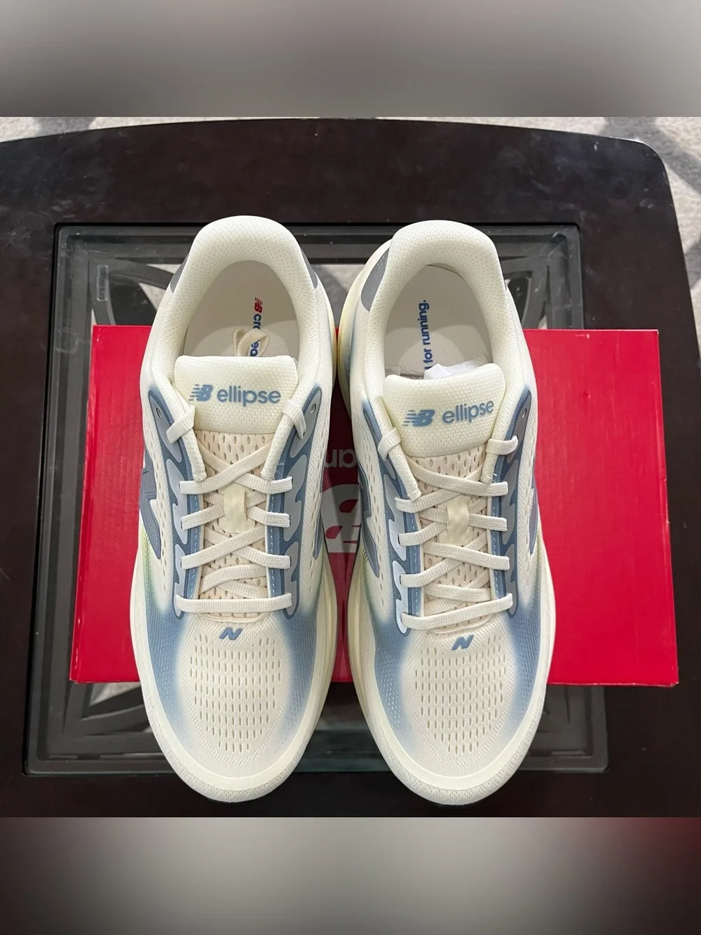 Sz 8.5 New Balance Fresh Foam X Ellipse v1 Men’s Running Shoes ‘Beige Blue’ NWB